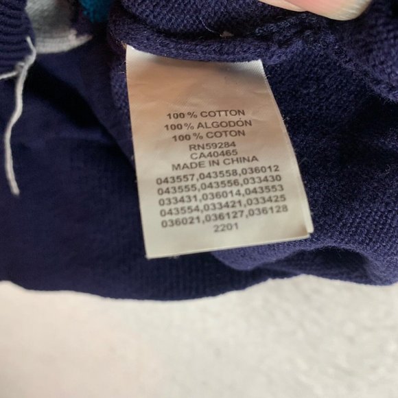 Childrens Place Boys Argyle Sweater, Plaid Button Down Shirt Sz L Set of 2 6480 - Picture 6 of 15